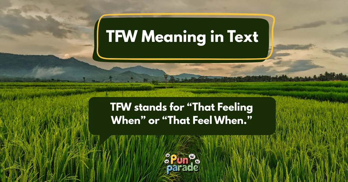 TFW Meaning in Text