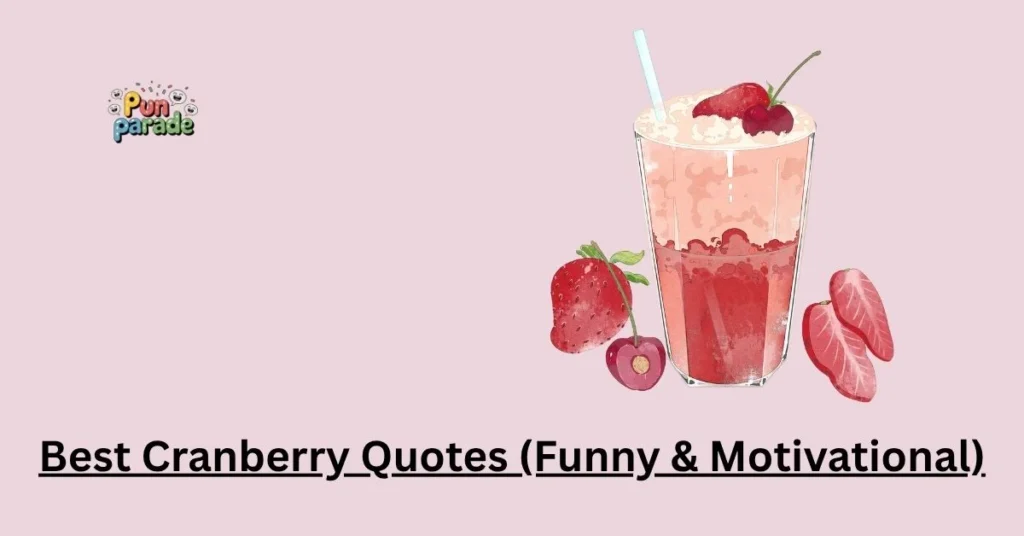 Best Cranberry Quotes (Funny & Motivational)