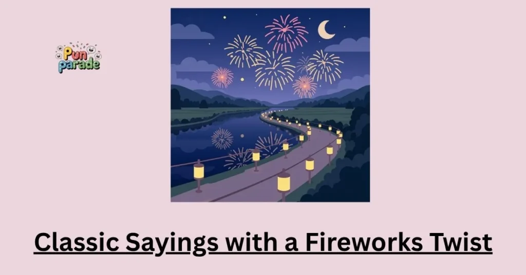 Classic Sayings with a Fireworks Twist