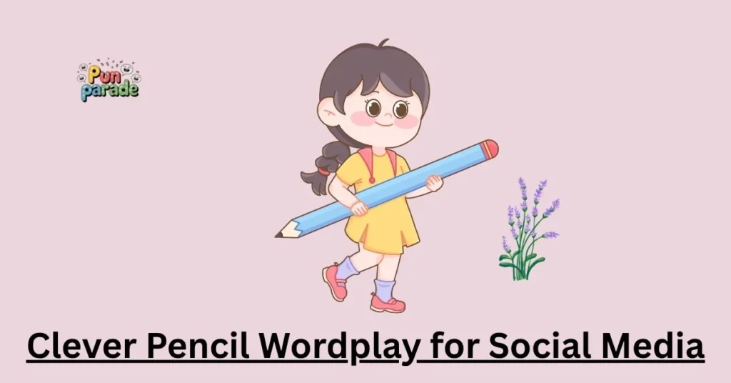 Clever Pencil Wordplay for Social Media