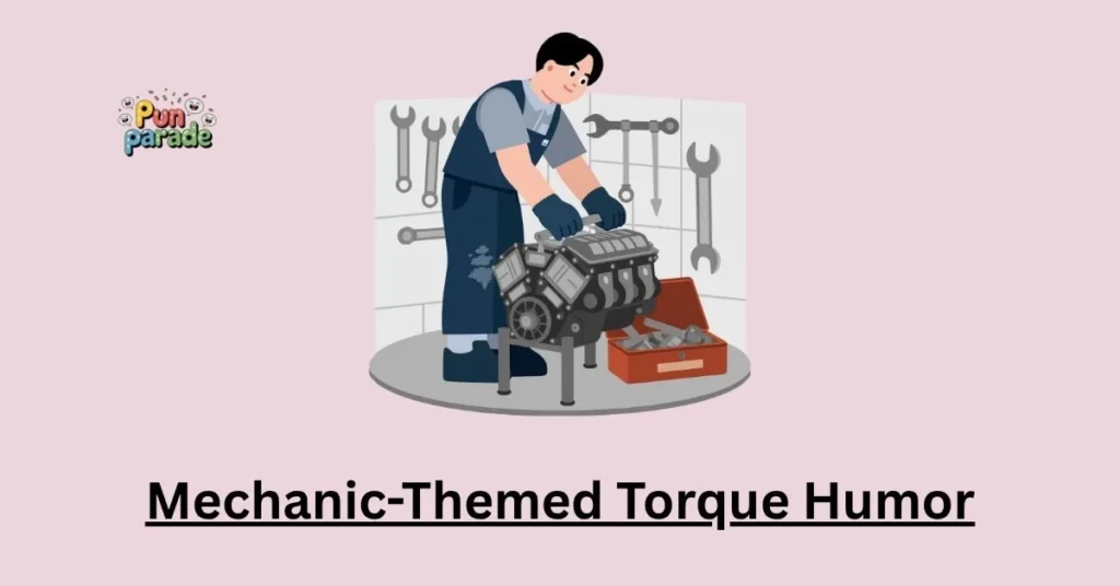 Mechanic-Themed Torque Humor