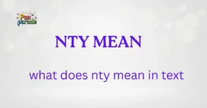 what does nty mean in text