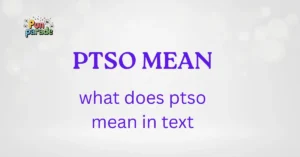 what does ptso mean in text