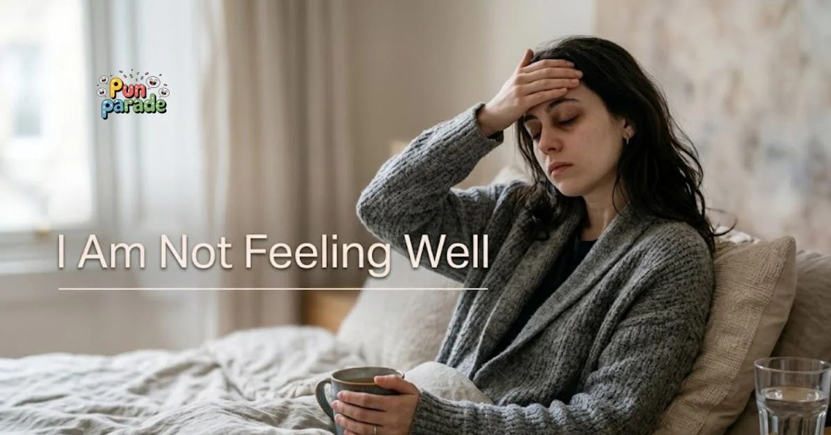 I Am Not Feeling Well