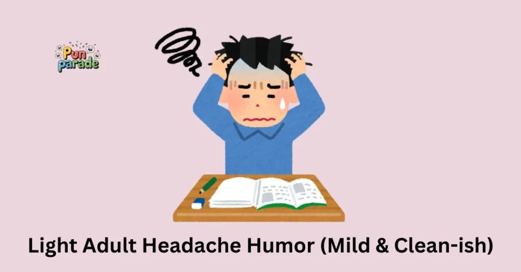 Light Adult Headache Humor (Mild & Clean-ish)