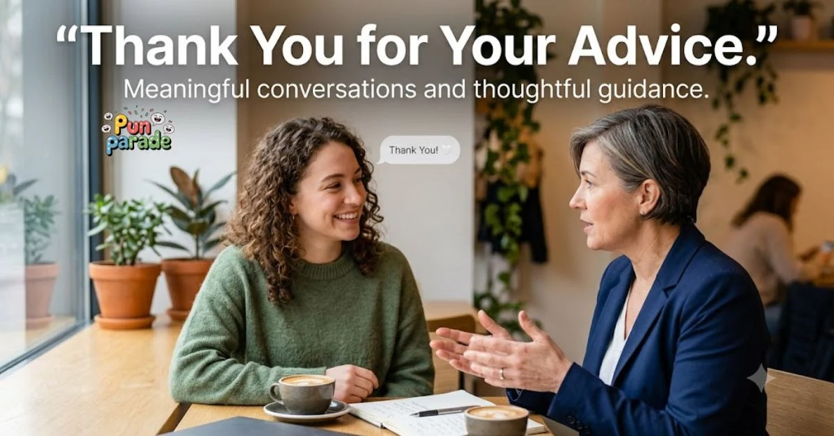Thank You for Your Advice